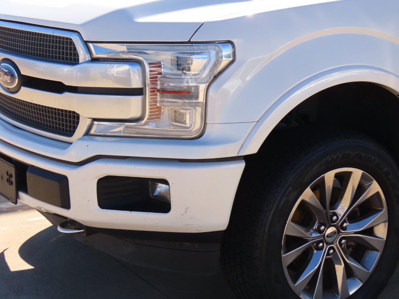 2018 Ford F-150 Platinum White Platinum Metallic Tri-Coat at Planet Ford