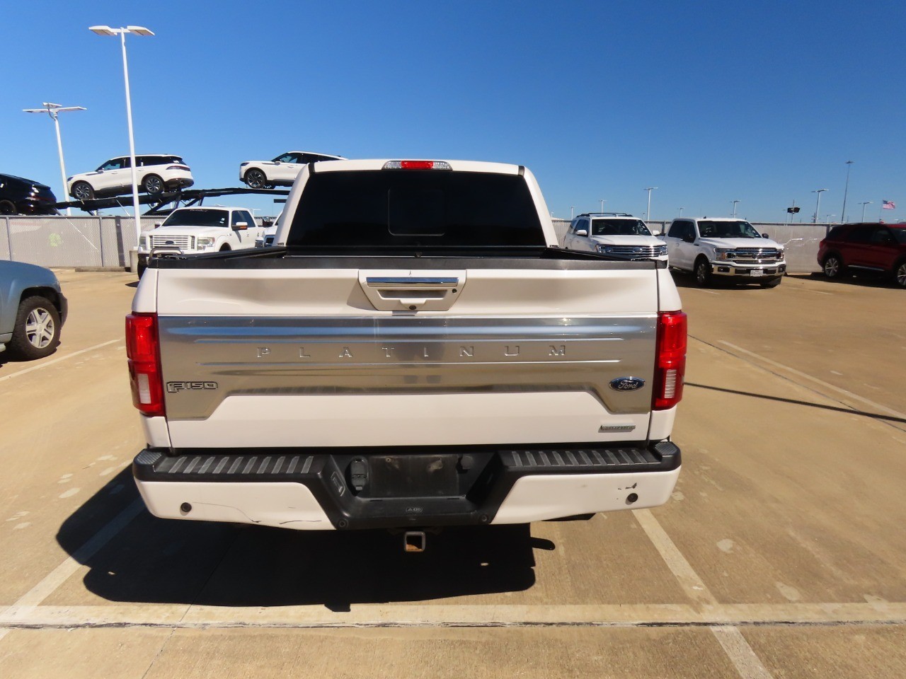 2018 Ford F-150 Platinum White Platinum Metallic Tri-Coat at Planet Ford