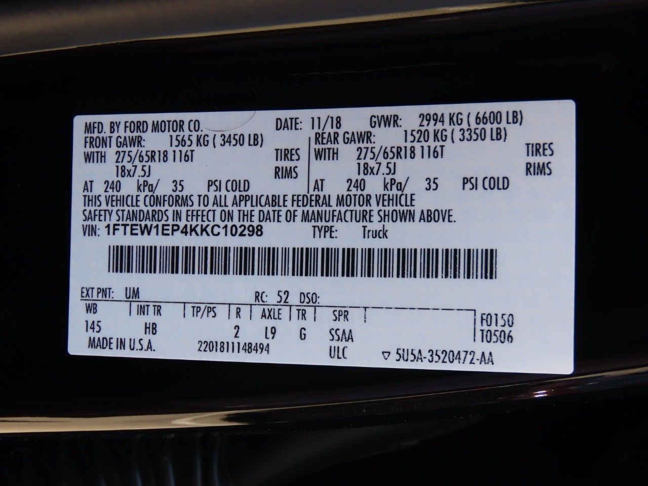 used 2019 Ford F-150 car