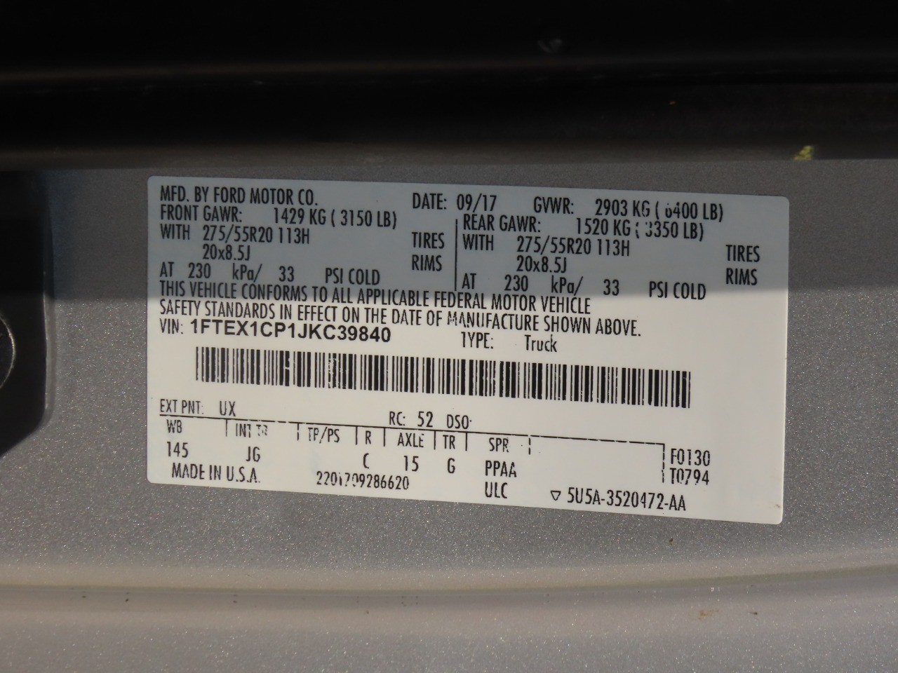 2018 Ford F-150 XLT Ingot Silver Metallic at Planet Ford