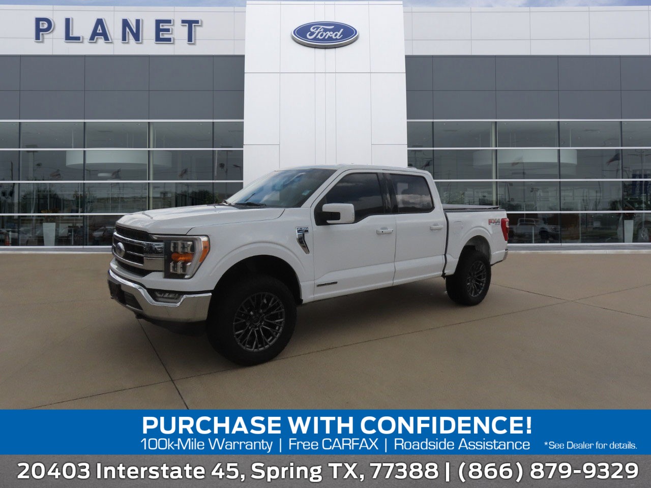 2021 Ford F-150 LARIAT Oxford White at Planet Ford