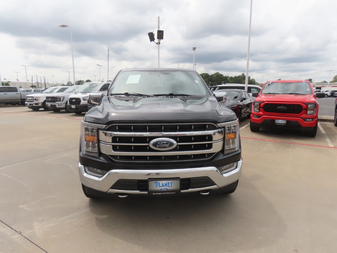 2023 Ford F-150 LARIAT Agate Black Metallic at Planet Ford