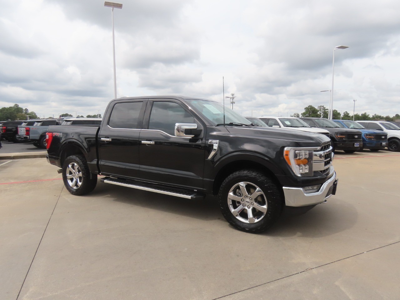 2023 Ford F-150 LARIAT Agate Black Metallic at Planet Ford