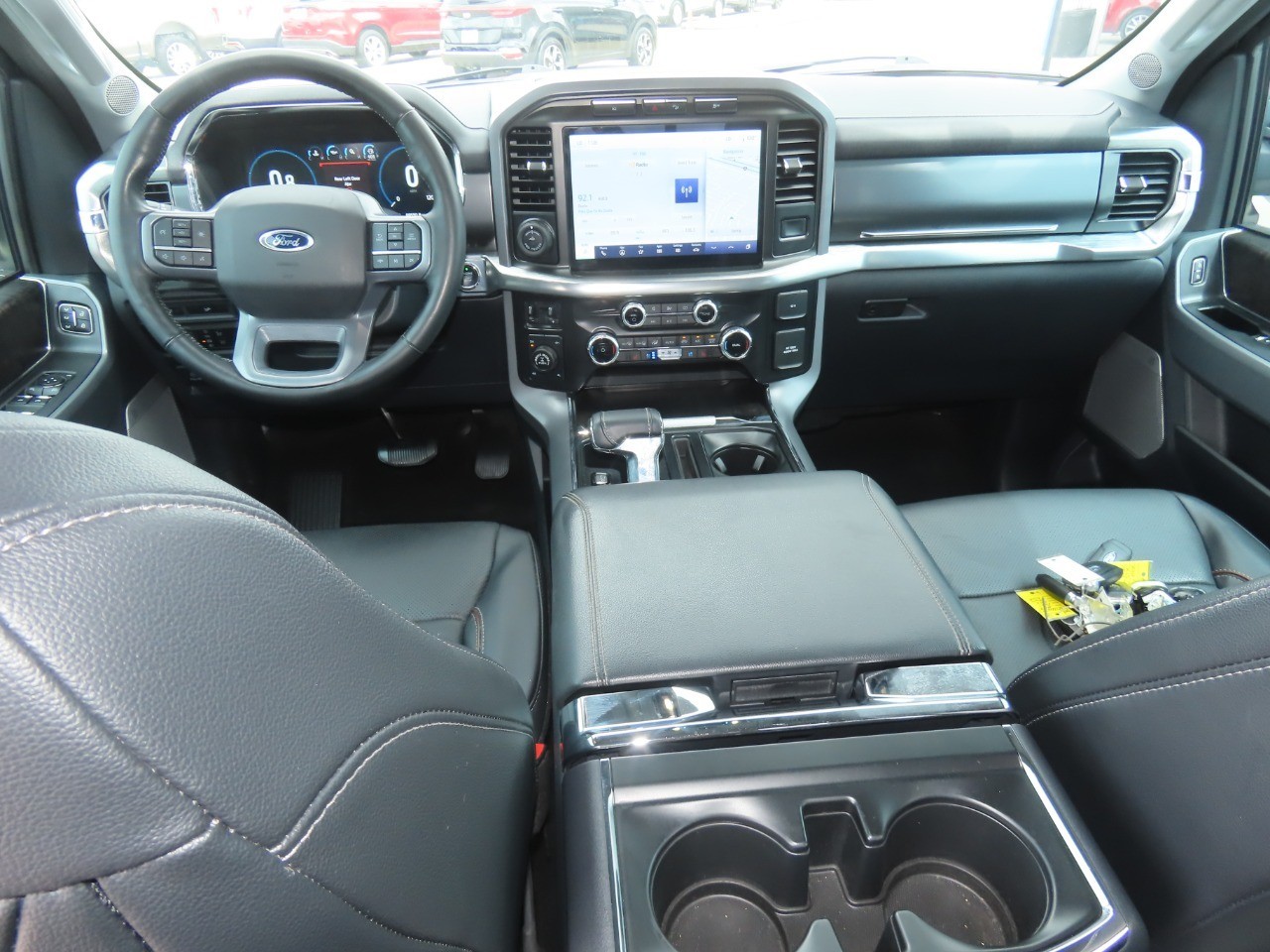 2023 Ford F-150 LARIAT Agate Black Metallic at Planet Ford