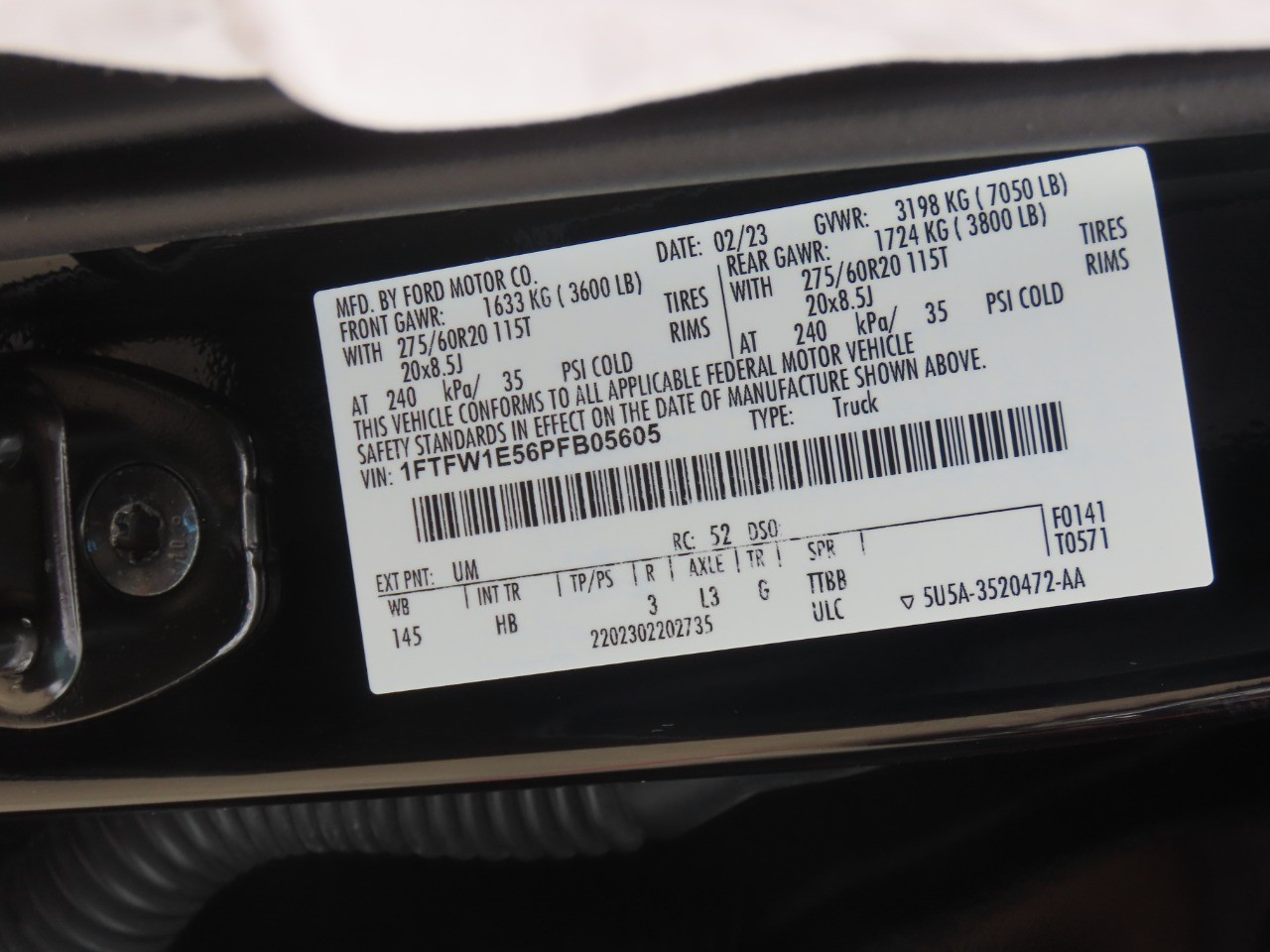 2023 Ford F-150 LARIAT Agate Black Metallic at Planet Ford