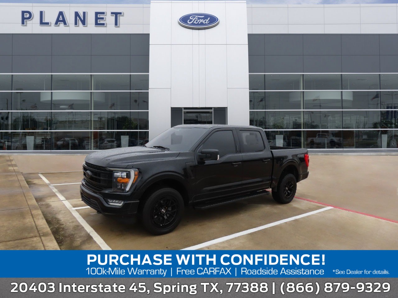 2022 Ford F-150 XLT Agate Black Metallic at Planet Ford