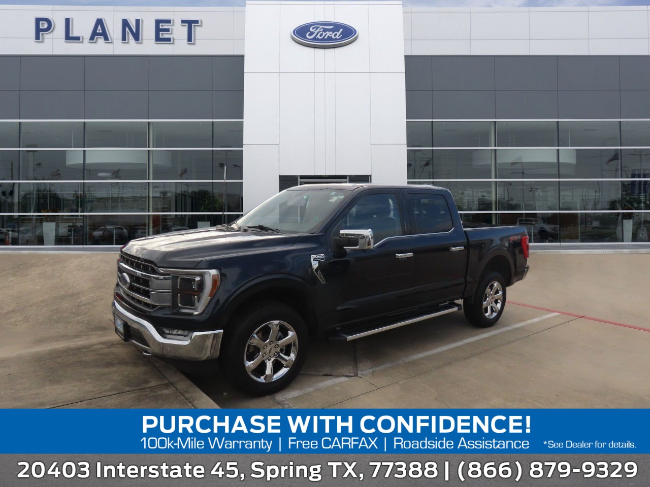 2023 Ford F-150 LARIAT Antimatter Blue Metallic at Planet Ford