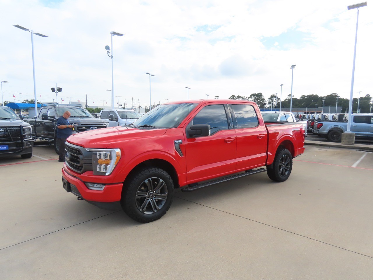 2022 Ford F-150 LARIAT Race Red at Planet Ford