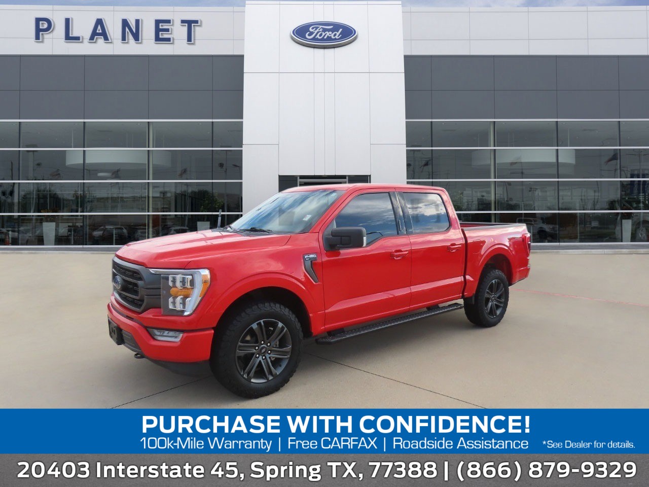2022 Ford F-150 LARIAT Race Red at Planet Ford
