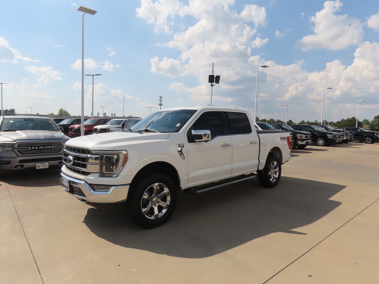 2021 Ford F-150 LARIAT Star White Metallic Tri-Coat at Planet Ford