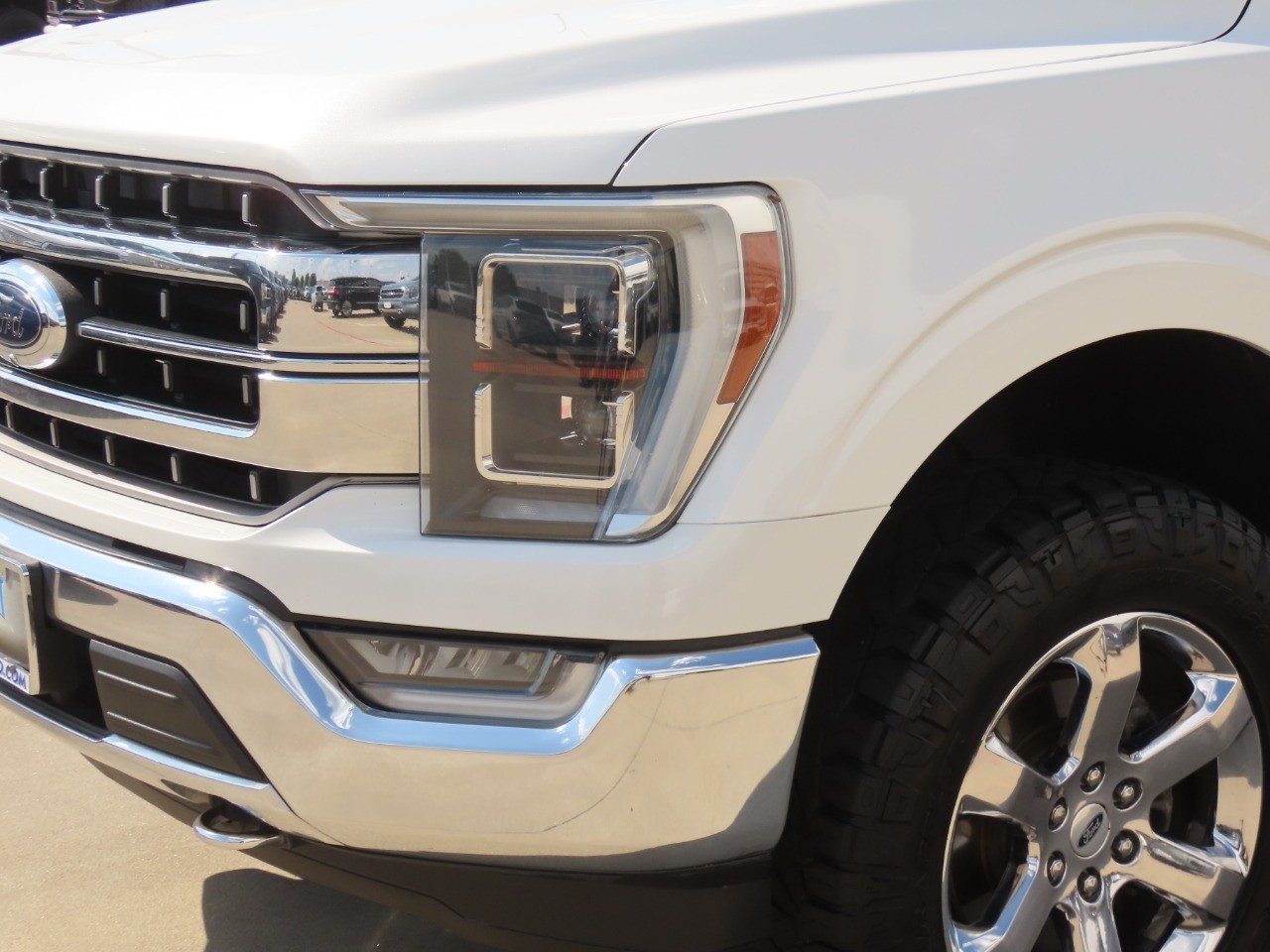 2021 Ford F-150 LARIAT Star White Metallic Tri-Coat at Planet Ford