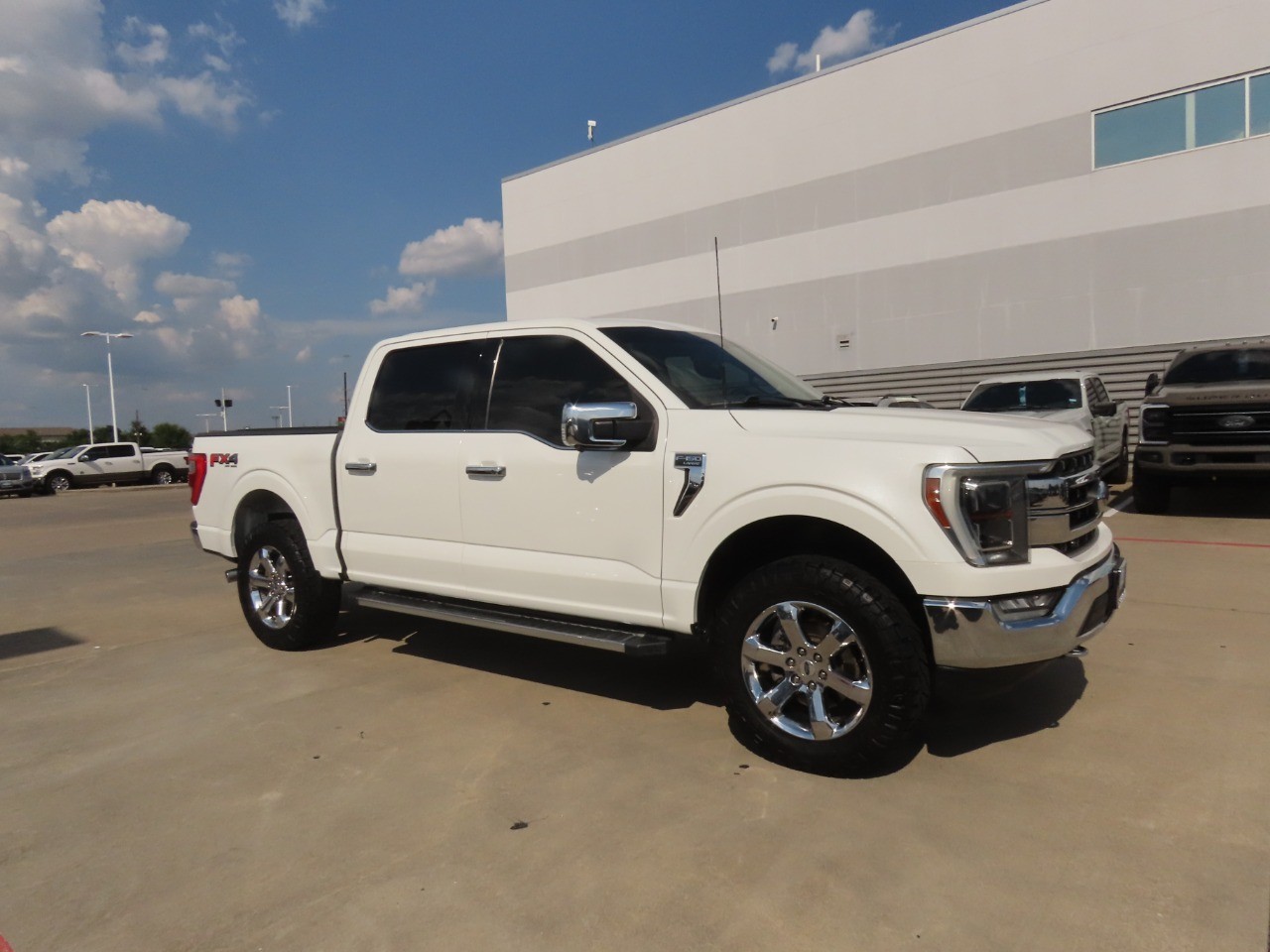 2021 Ford F-150 LARIAT Star White Metallic Tri-Coat at Planet Ford