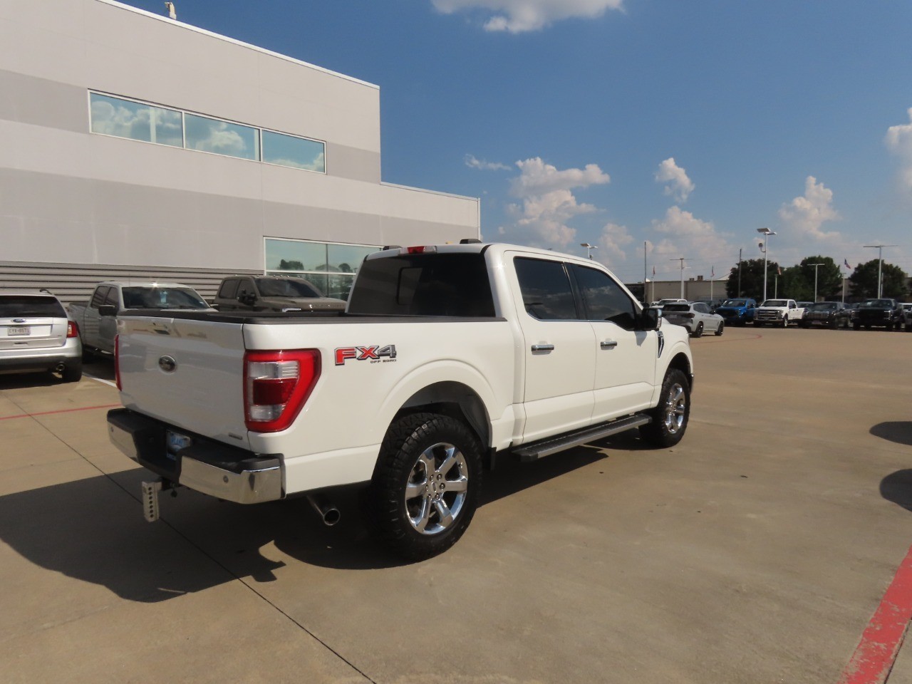 2021 Ford F-150 LARIAT Star White Metallic Tri-Coat at Planet Ford