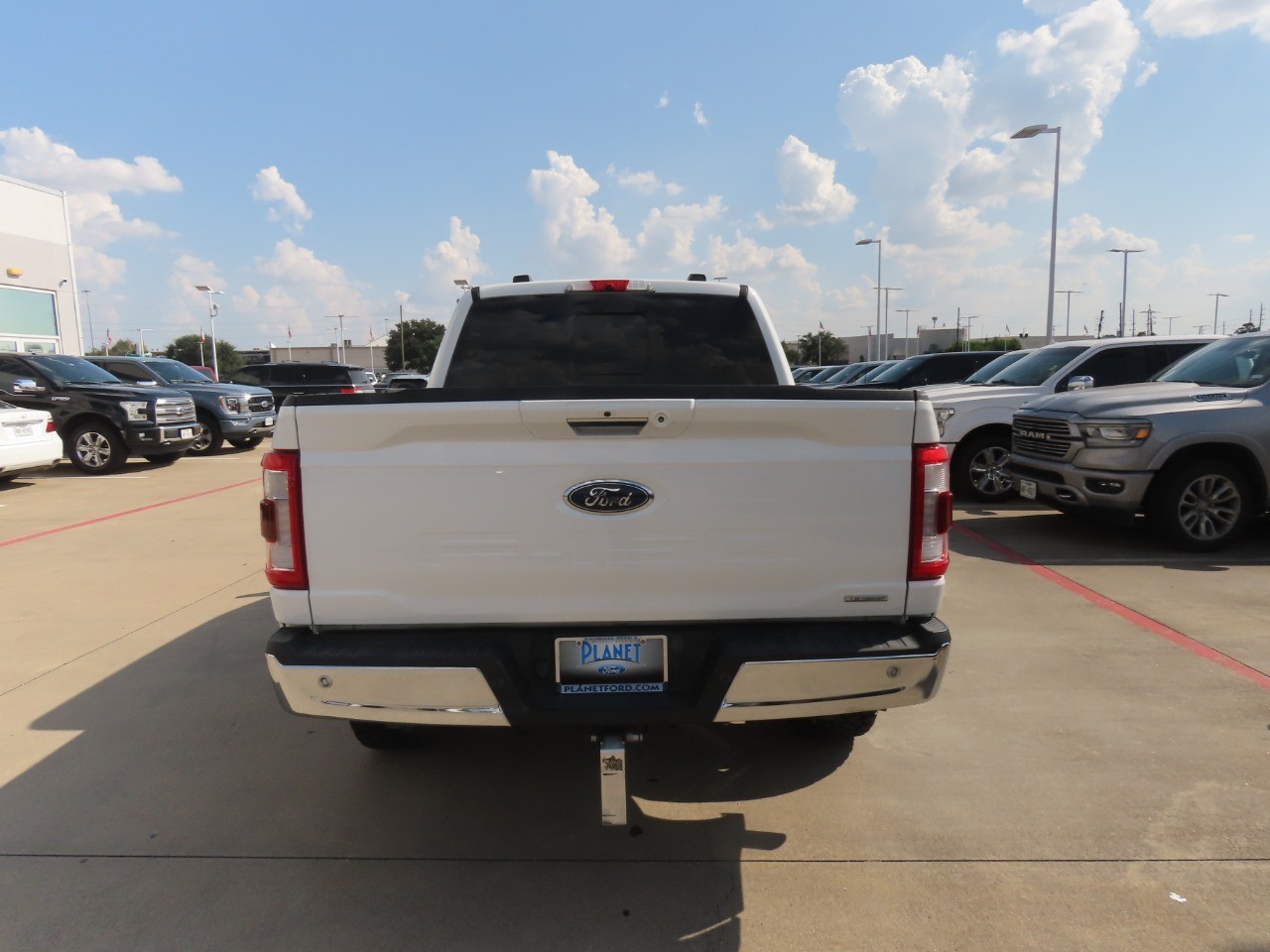 2021 Ford F-150 LARIAT Star White Metallic Tri-Coat at Planet Ford