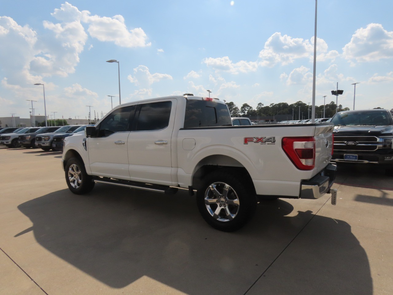 2021 Ford F-150 LARIAT Star White Metallic Tri-Coat at Planet Ford