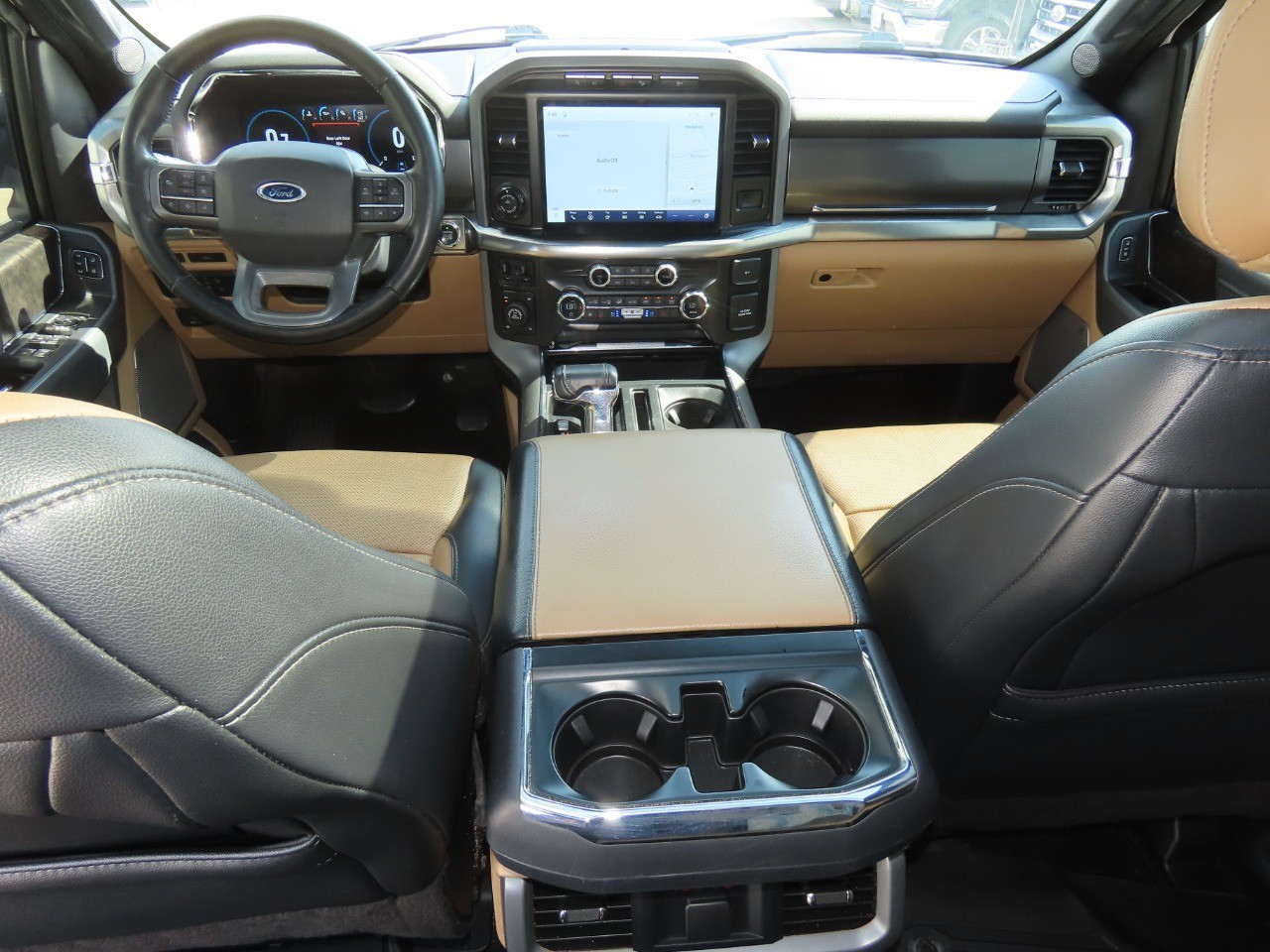 2021 Ford F-150 LARIAT Star White Metallic Tri-Coat at Planet Ford