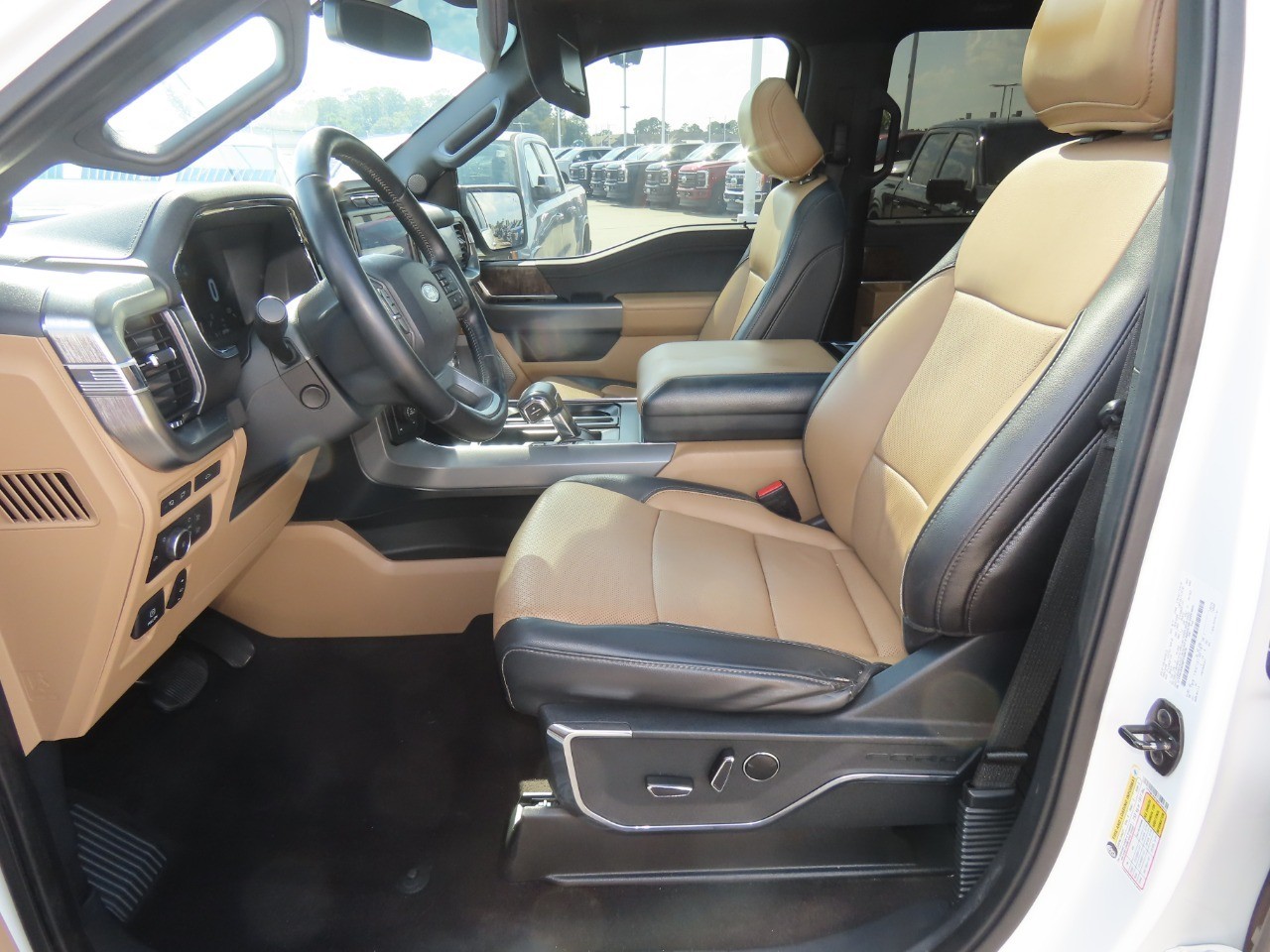2021 Ford F-150 LARIAT Star White Metallic Tri-Coat at Planet Ford