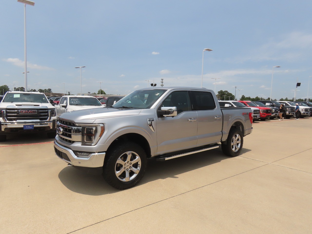 2022 Ford F-150 LARIAT Iconic Silver Metallic at Planet Ford