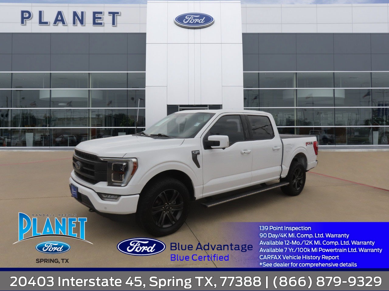 2022 Ford F-150 LARIAT Oxford White at Planet Ford