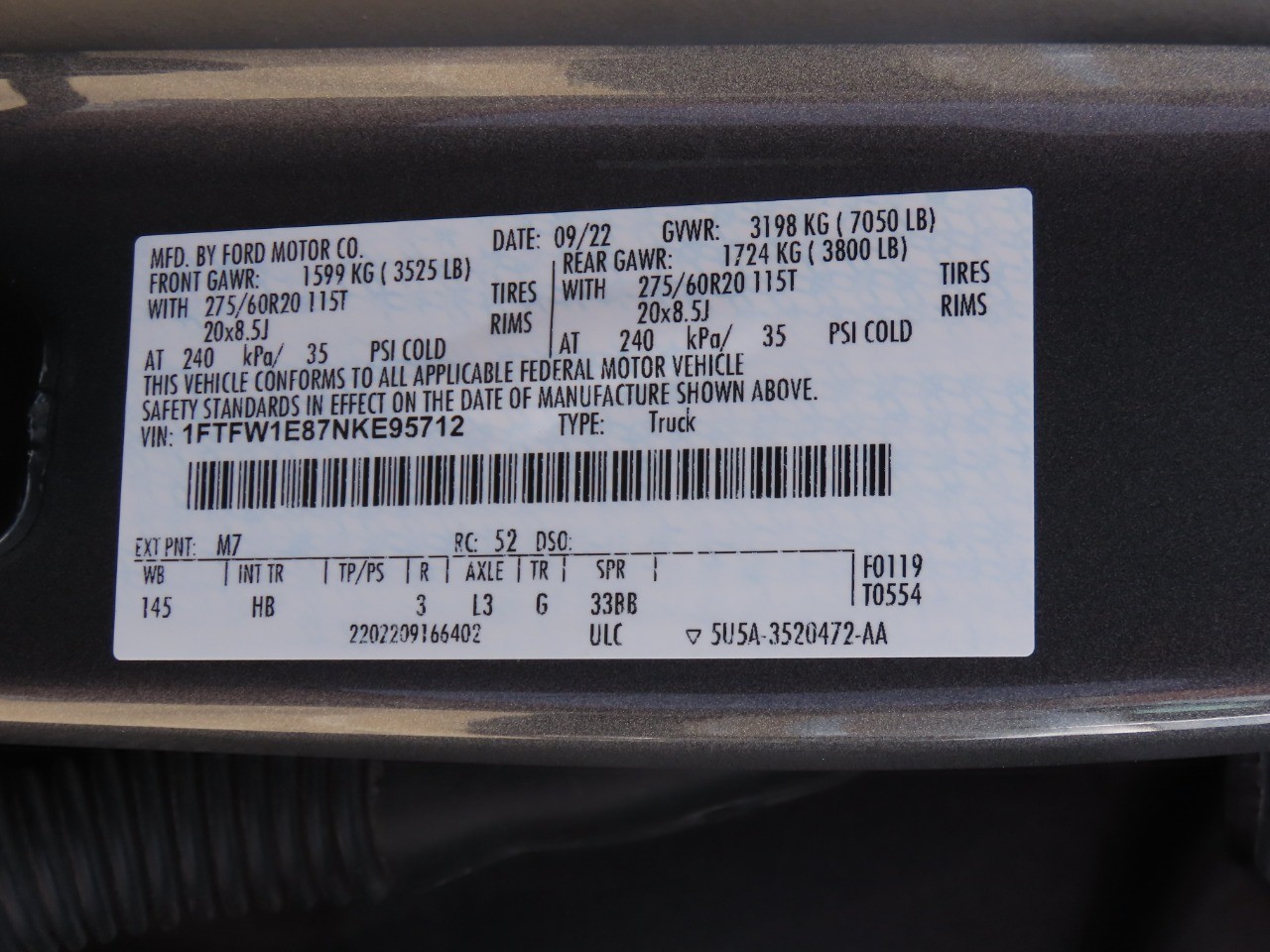 2022 Ford F-150 LARIAT Carbonized Gray Metallic at Planet Ford