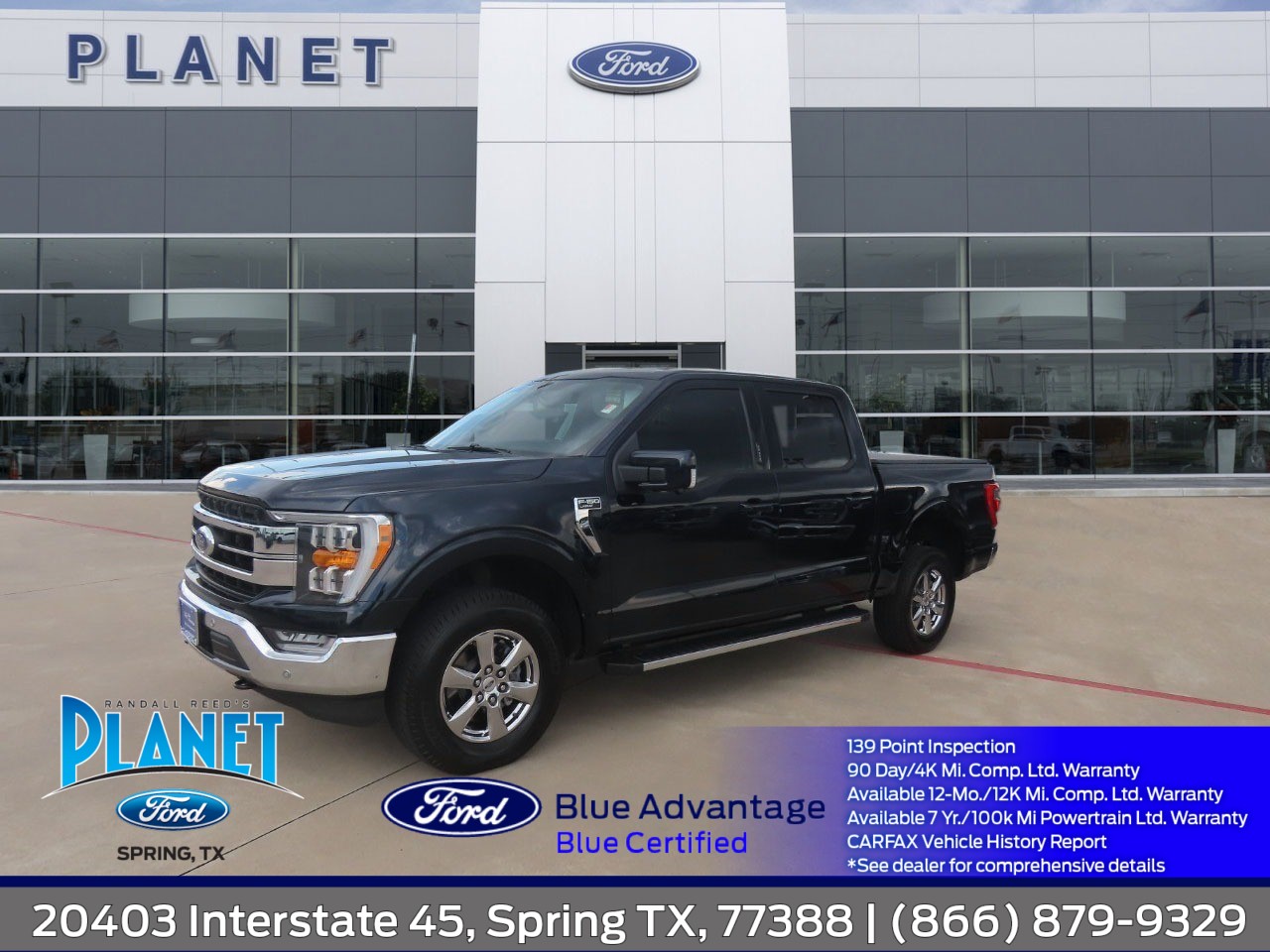 2021 Ford F-150 LARIAT Antimatter Blue Metallic at Planet Ford