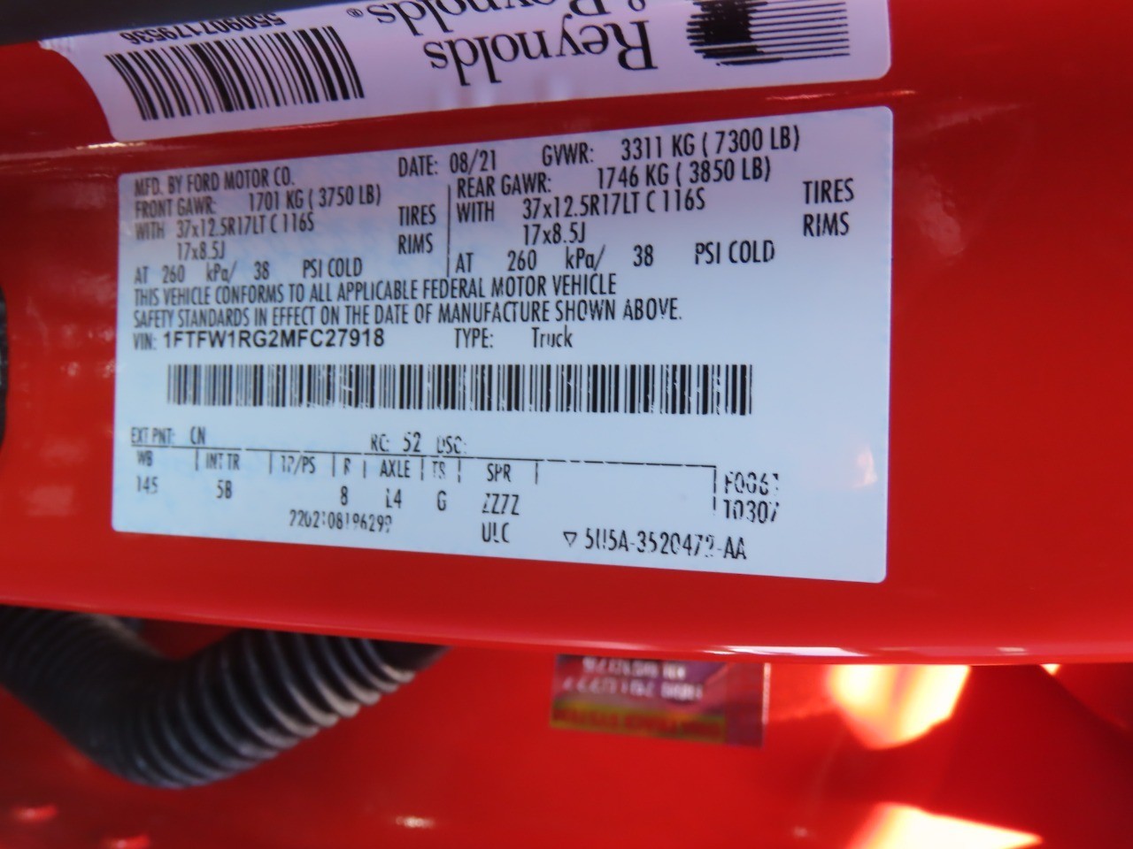 2021 Ford F-150 Raptor Code Orange Metallic at Planet Ford