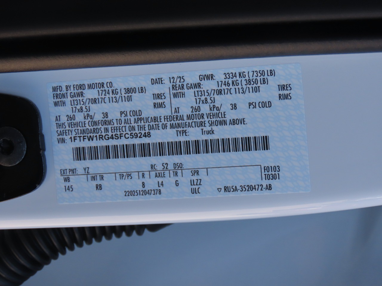 2025 Ford F-150 Raptor Oxford White at Planet Ford