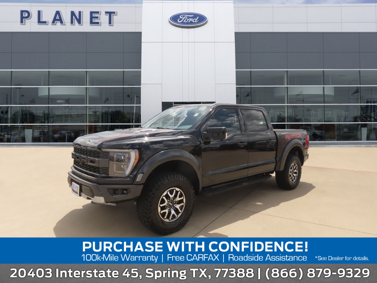 2023 Ford F-150 Raptor Agate Black Metallic at Planet Ford