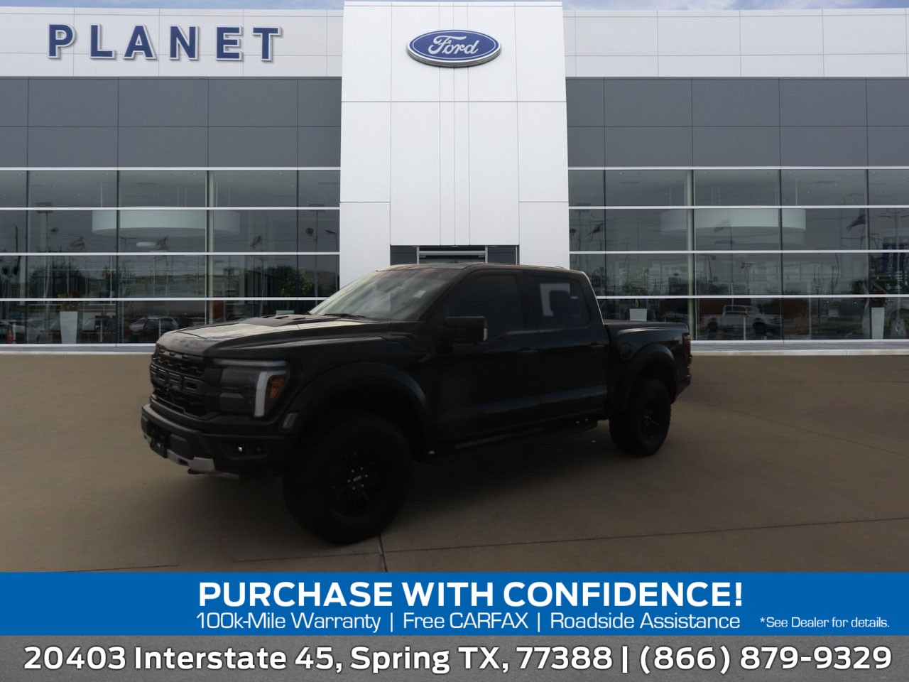 2025 Ford F-150 Raptor Agate Black Metallic at Planet Ford