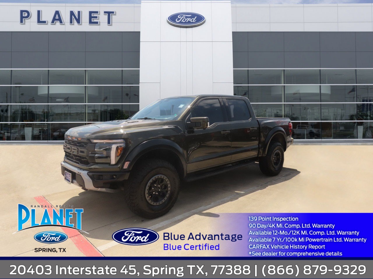 2025 Ford F-150 Raptor Shelter Green at Planet Ford