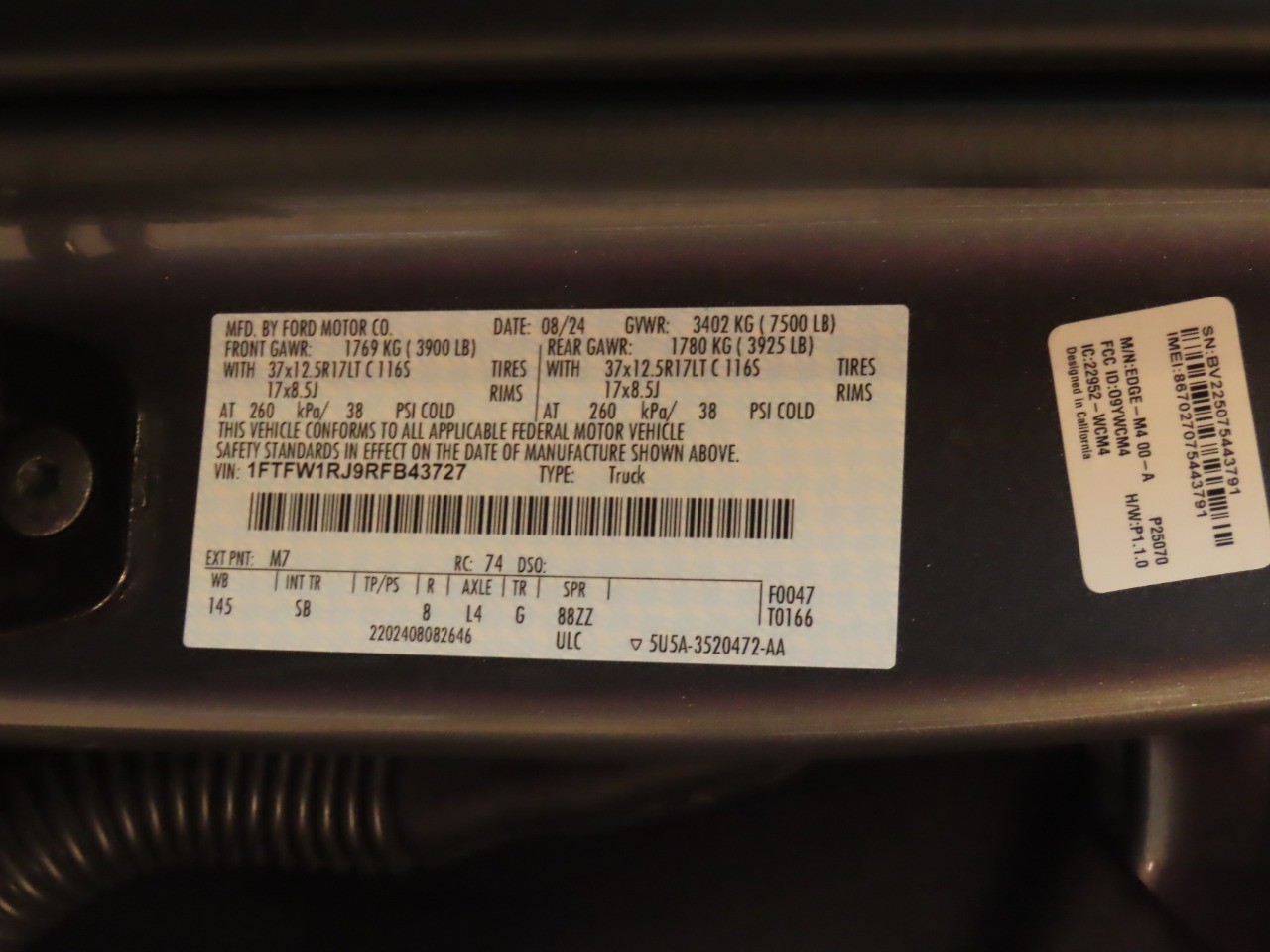 2024 Ford F-150 Raptor GRAY at Planet Ford