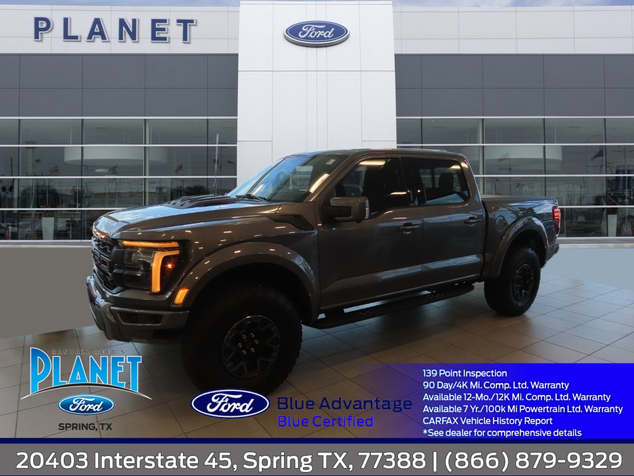 2024 Ford F-150 Raptor GRAY at Planet Ford