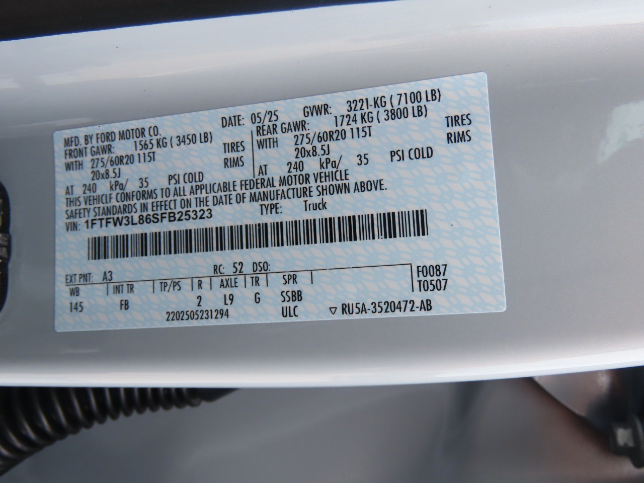 2025 Ford F-150 XLT Space White Metallic at Planet Ford