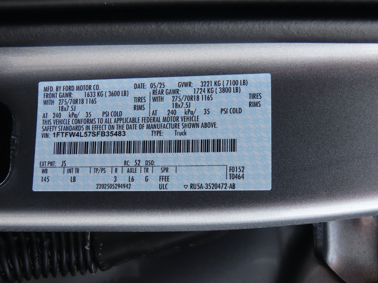 2025 Ford F-150 Tremor Iconic Silver Metallic at Planet Ford