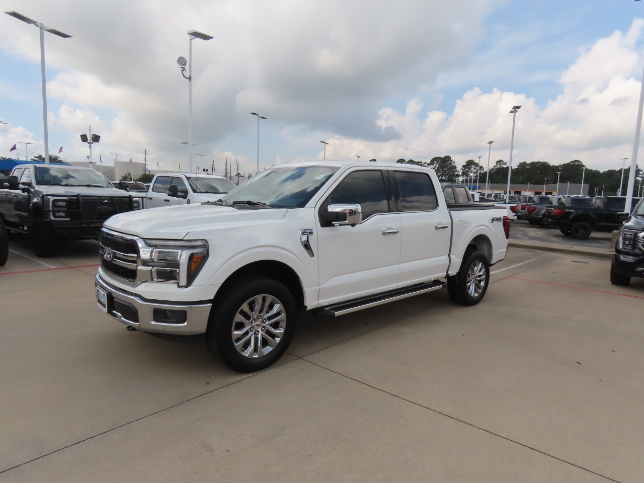 2026 Ford F-150 LARIAT Star White Metallic Tri-Coat at Planet Ford