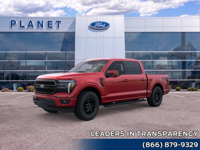2026 Ford F-150 LARIAT Ruby Red Metallic Tinted Clearcoat at Planet Ford