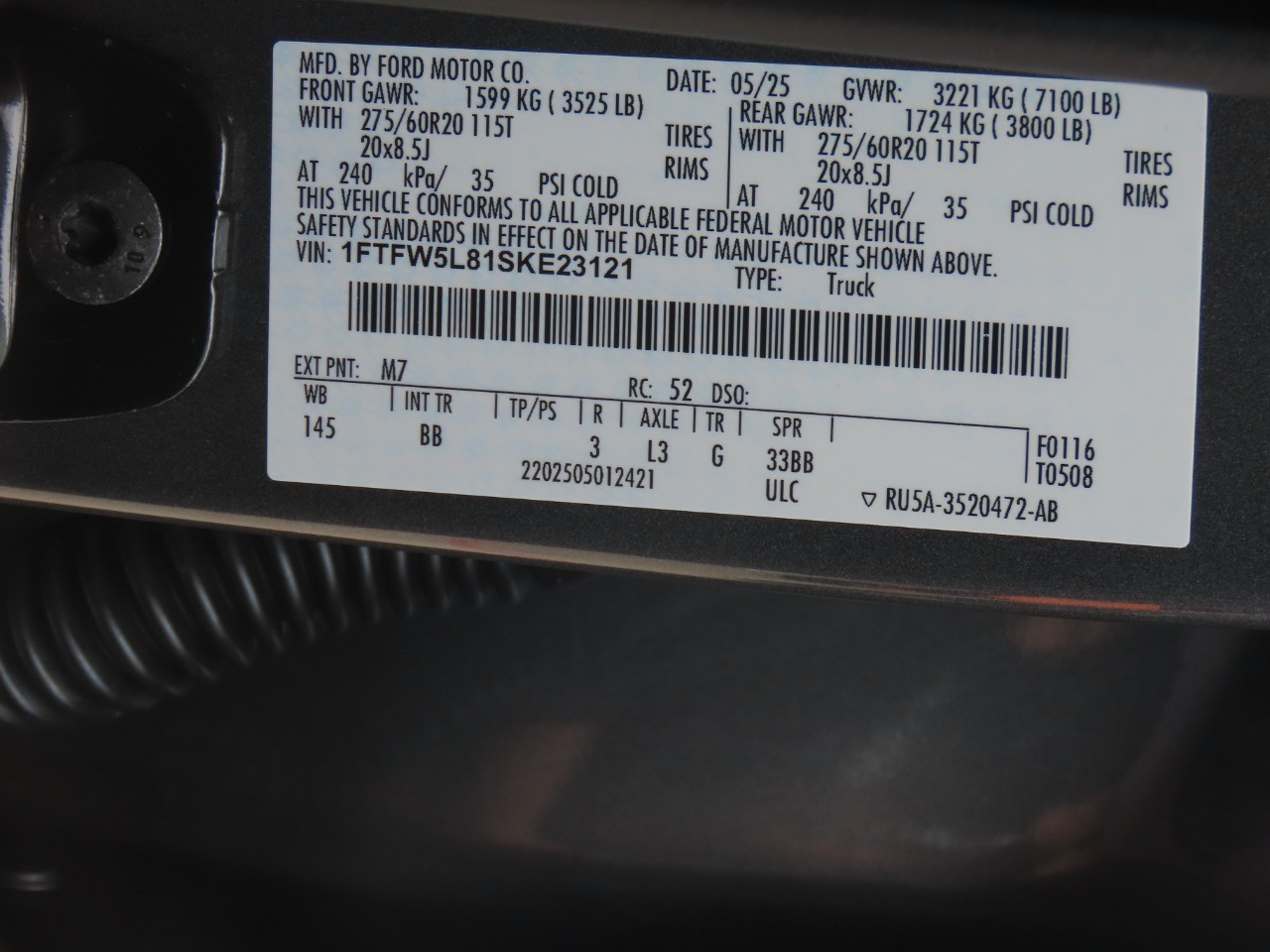2025 Ford F-150 LARIAT Carbonized Gray Metallic at Planet Ford