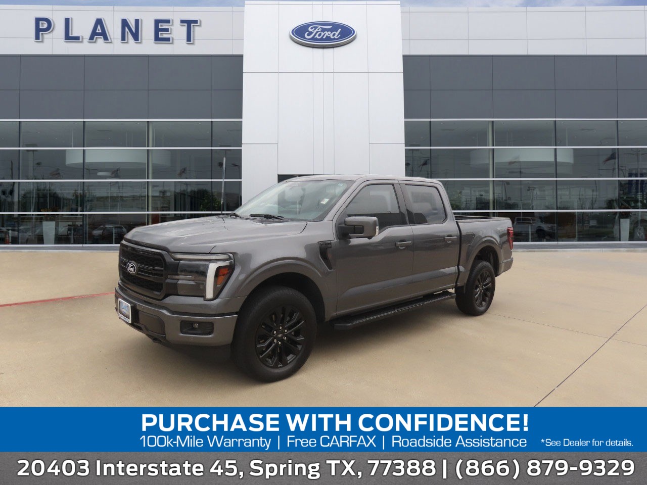 2025 Ford F-150 LARIAT Carbonized Gray Metallic at Planet Ford