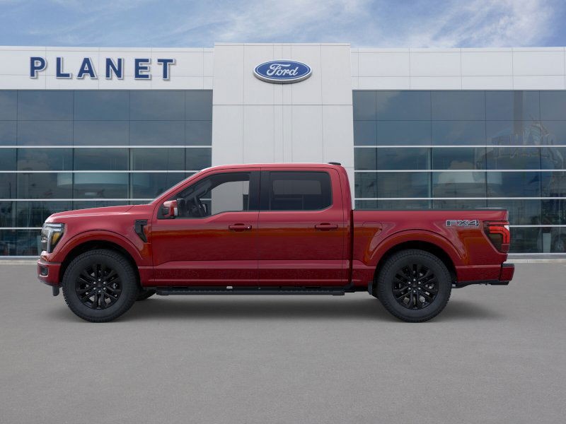 2025 Ford F-150 LARIAT Rapid Red Metallic Tinted Clearcoat at Planet Ford