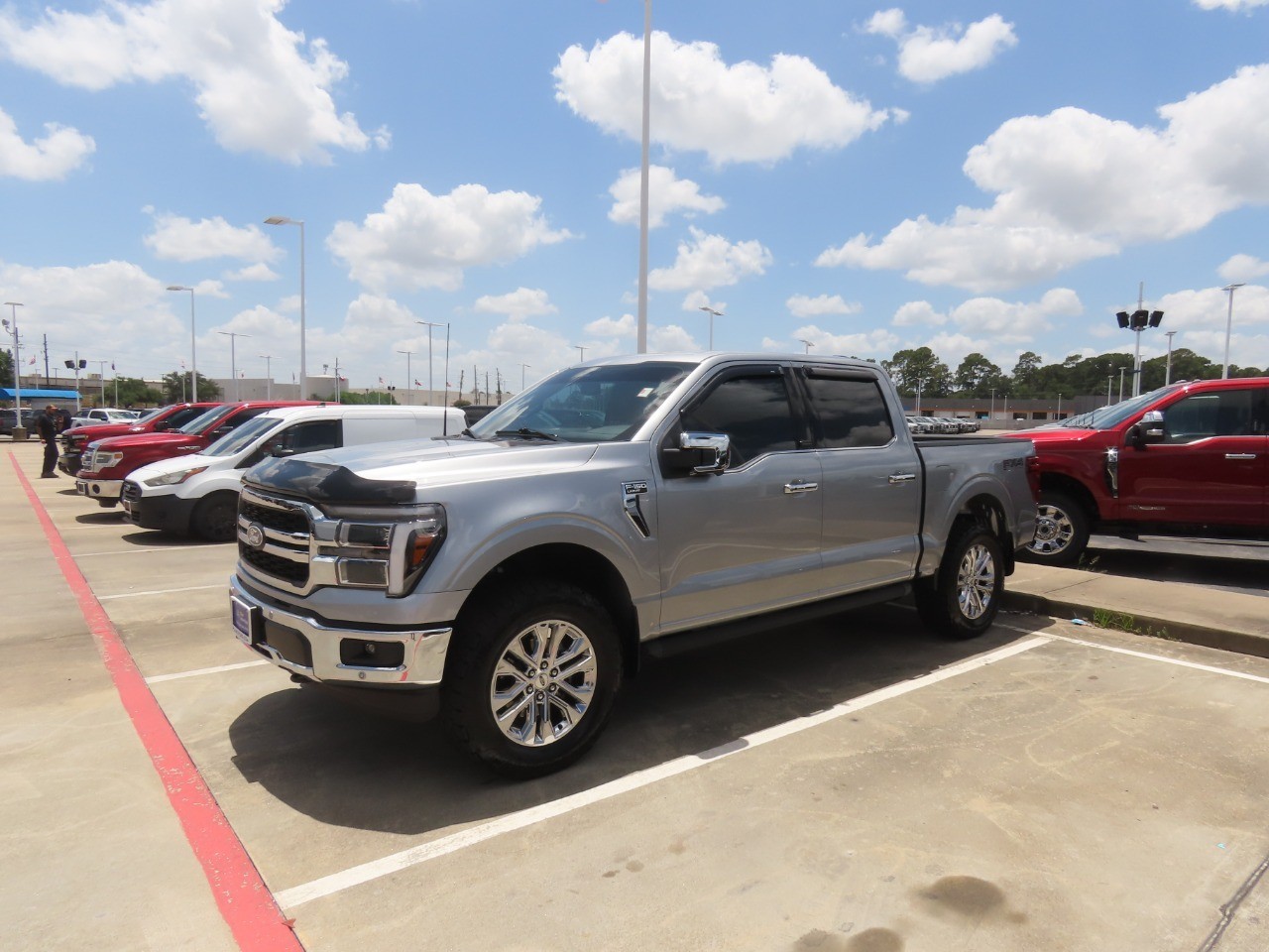 2025 Ford F-150 LARIAT Iconic Silver Metallic at Planet Ford
