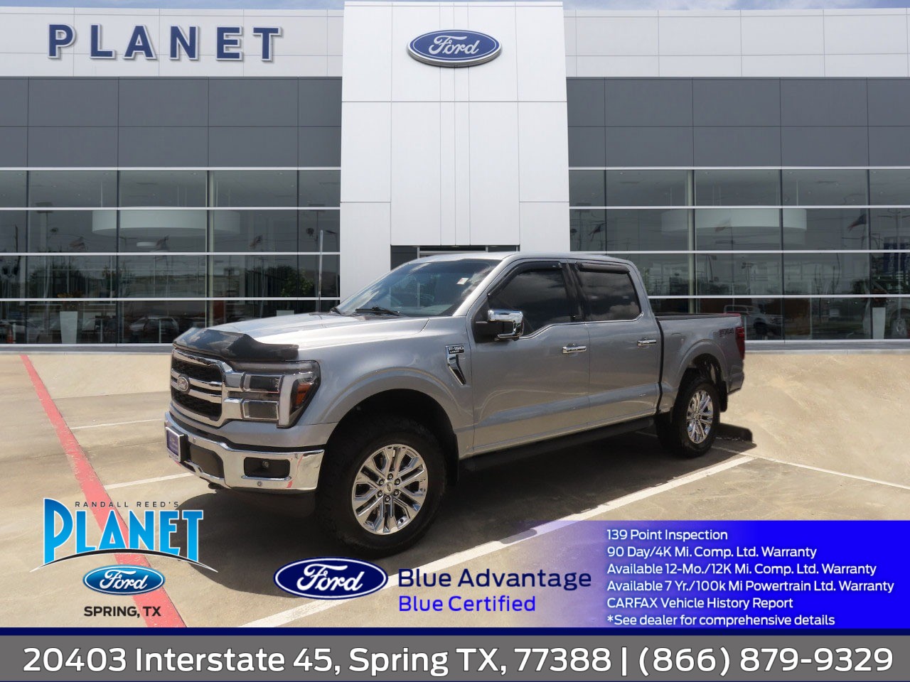 2025 Ford F-150 LARIAT Iconic Silver Metallic at Planet Ford