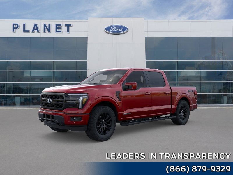 2025 Ford F-150 LARIAT Rapid Red Metallic Tinted Clearcoat at Planet Ford