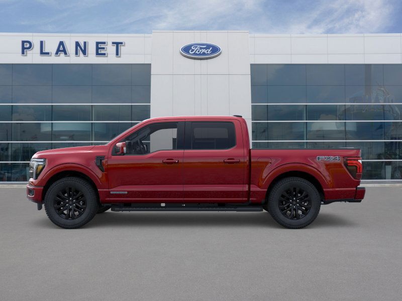 2025 Ford F-150 LARIAT Rapid Red Metallic Tinted Clearcoat at Planet Ford