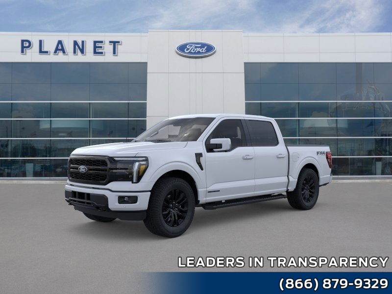 2025 Ford F-150 LARIAT Space White Metallic at Planet Ford