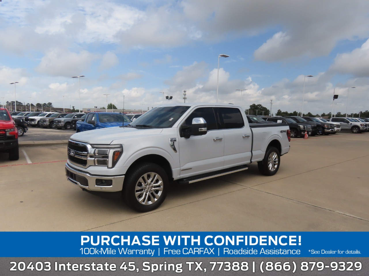 2025 Ford F-150 LARIAT Space White Metallic at Planet Ford
