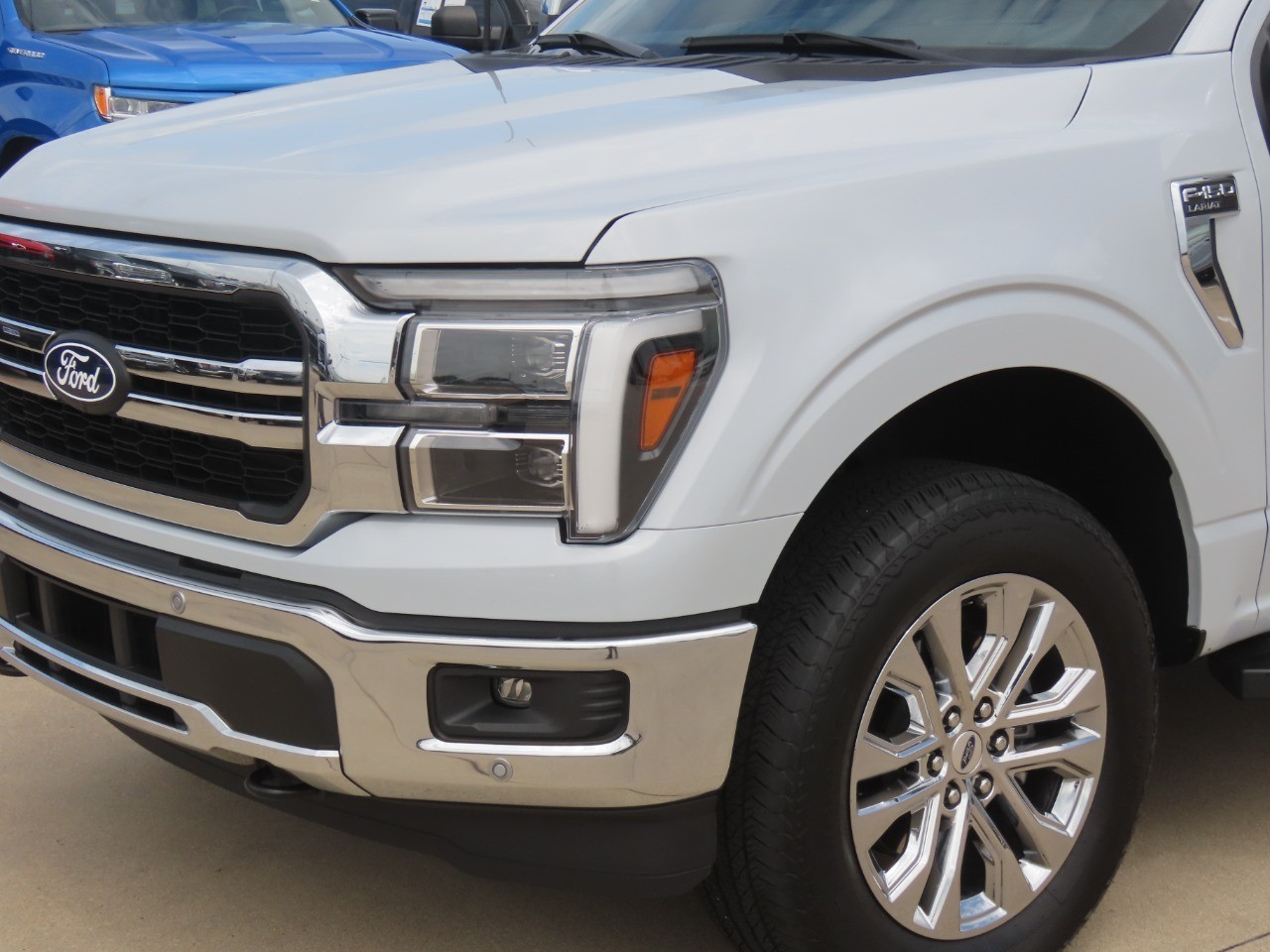 2025 Ford F-150 LARIAT Space White Metallic at Planet Ford