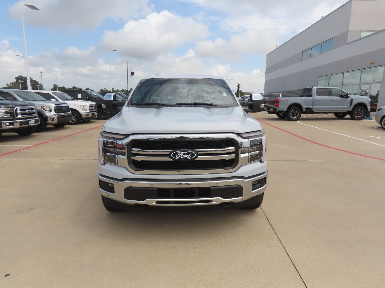 2025 Ford F-150 LARIAT Space White Metallic at Planet Ford