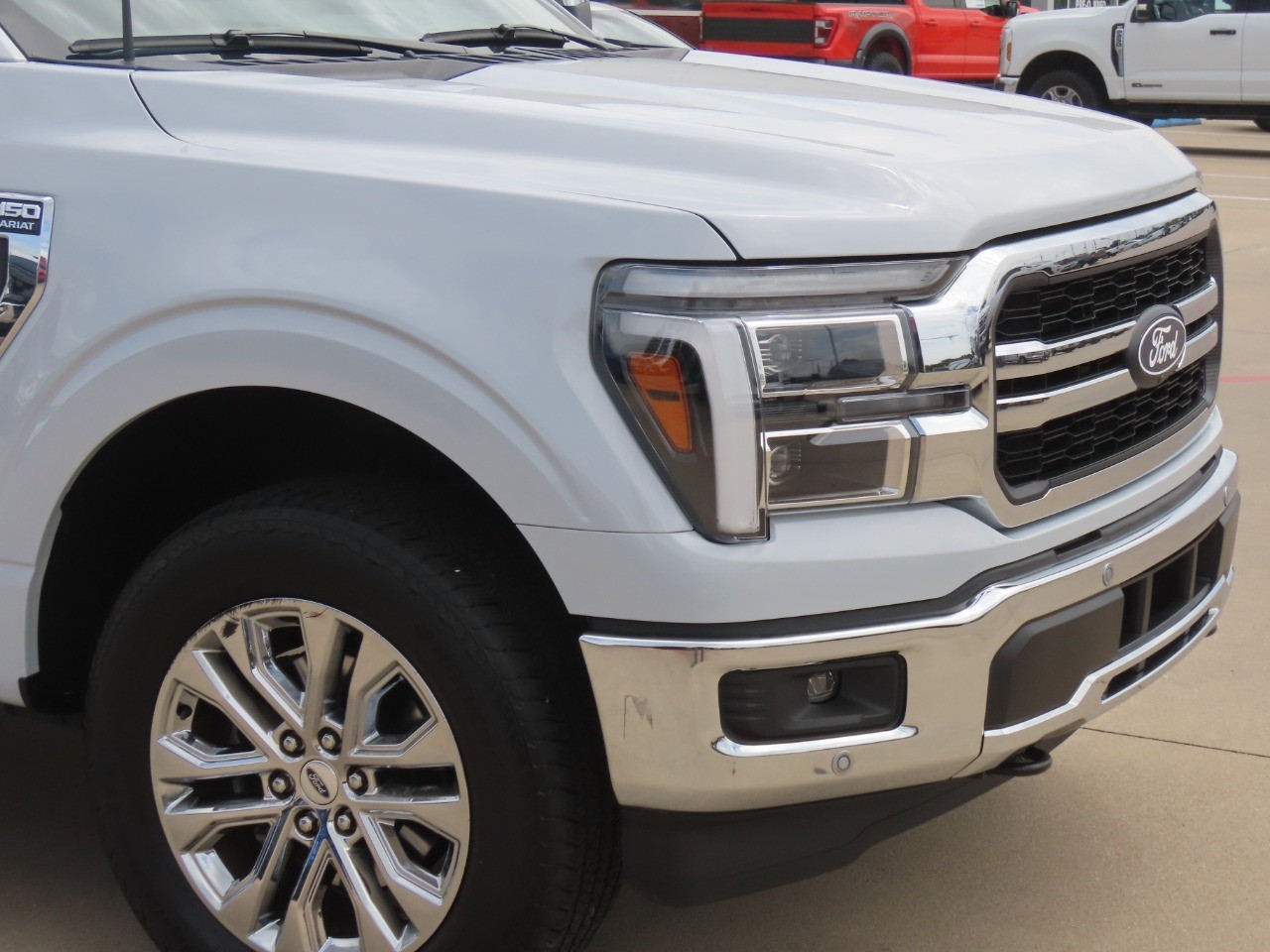 2025 Ford F-150 LARIAT Space White Metallic at Planet Ford