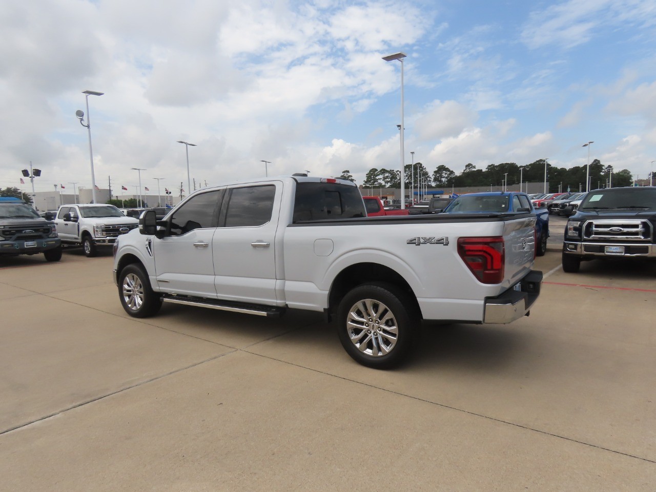 2025 Ford F-150 LARIAT Space White Metallic at Planet Ford