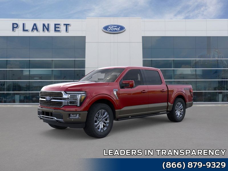 2025 Ford F-150 King Ranch Rapid Red Metallic Tinted Clearcoat at Planet Ford